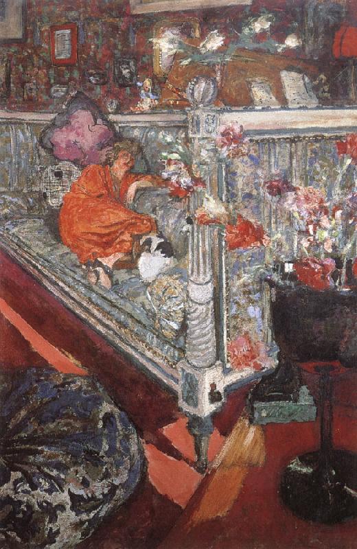 Edouard Vuillard Watts, in her sofa oil painting picture